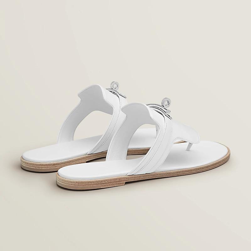 Dép Hermes Elixir Sandal Nữ Trắng